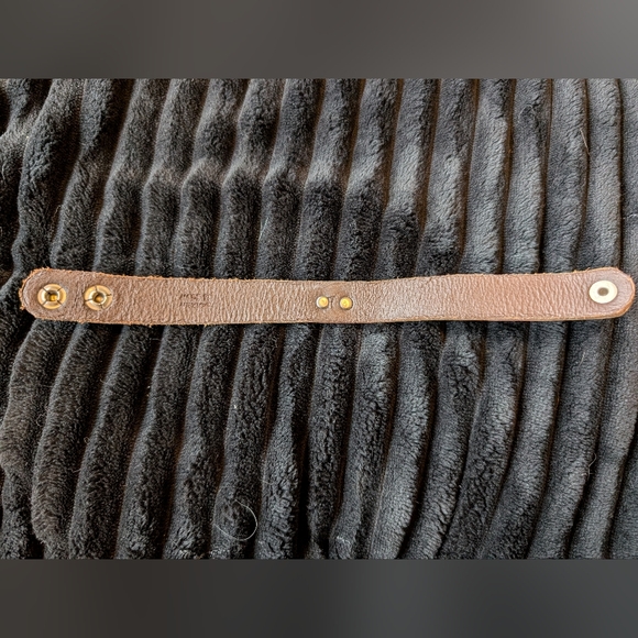 Brown Leather Bracelet - Picture 2 of 4